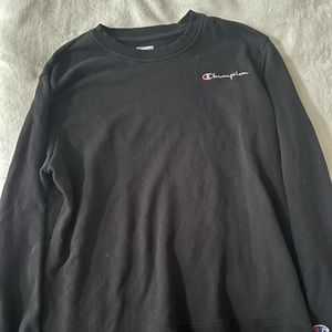 Black champion crewneck